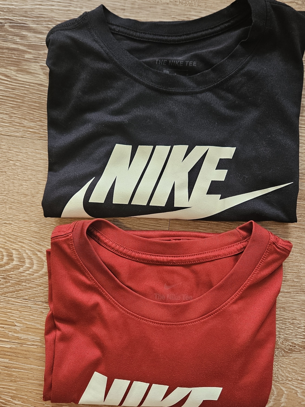 Bundle Nike Men's Short Sleeve Logo Tees in Black & Red Size Large